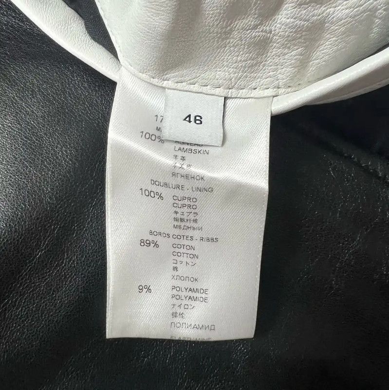 Givenchy Givenchy Black Lambskin Men's Jacket 0089 Size US L / EU 52-54 / 3 - 5 Thumbnail