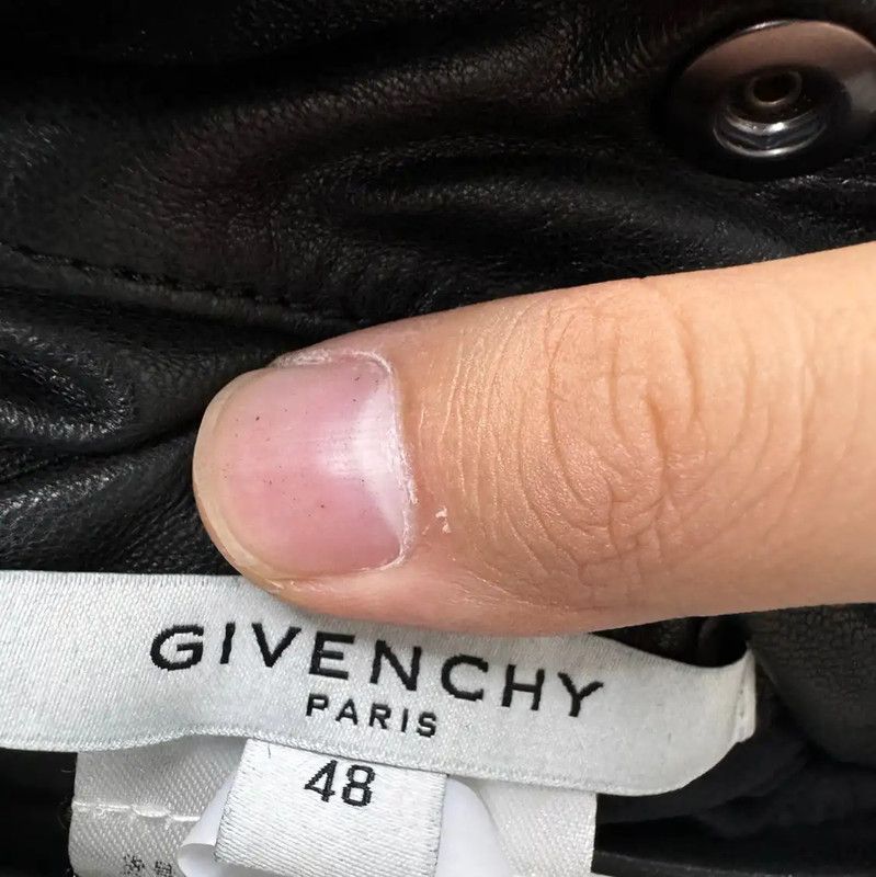 Givenchy Givenchy Black Leather Jacket for Men 0089 Size US L / EU 52-54 / 3 - 4 Thumbnail