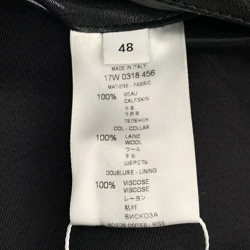 Givenchy Givenchy Black Leather Men's Jacket 0089 Size US M / EU 48-50 / 2 - 6 Thumbnail