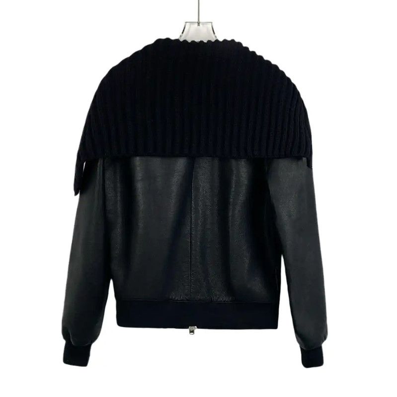 Givenchy Givenchy Black Leather Men's Jacket 0089 Size US M / EU 48-50 / 2 - 2 Thumbnail