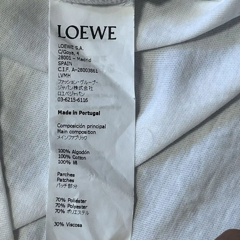 Loewe Loewe White Cotton Men's T-Shirt XS Size 0089 Size US XS / EU 42 / 0 - 5 Thumbnail