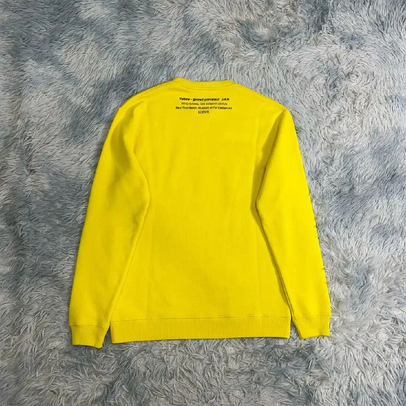 Loewe Loewe Men's Yellow Cotton Sweatshirt 0089 Size US XS / EU 42 / 0 - 2 Thumbnail