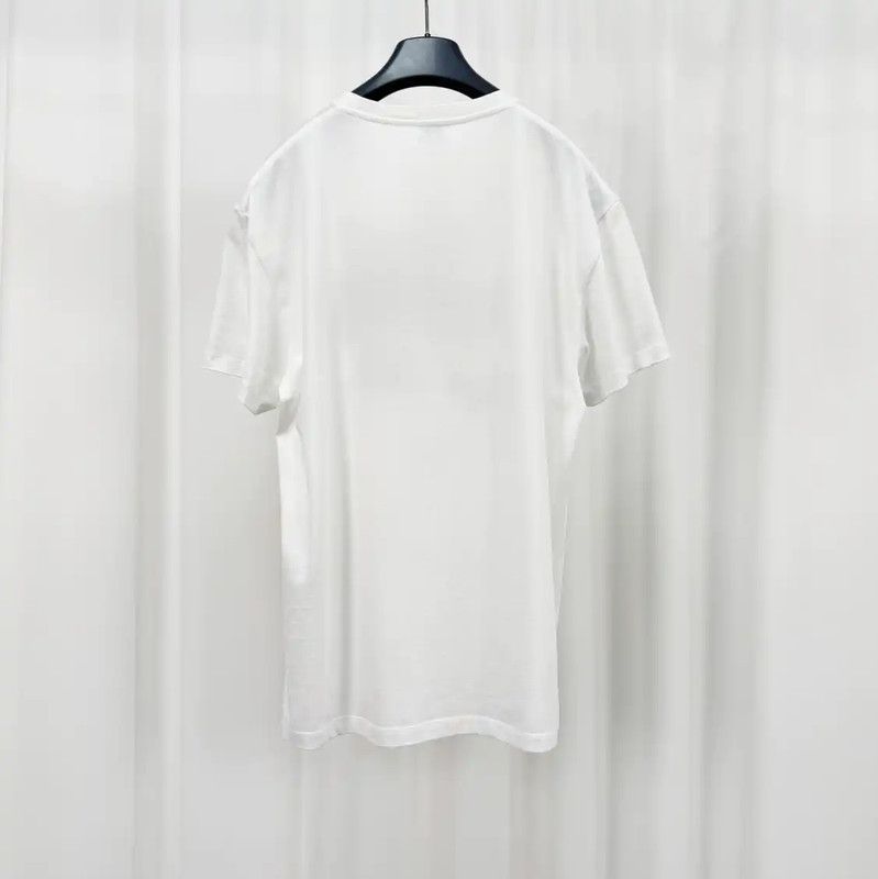 Loewe Loewe Embroidered Logo White T-Shirt for Men 0089 Size US XS / EU 42 / 0 - 2 Thumbnail