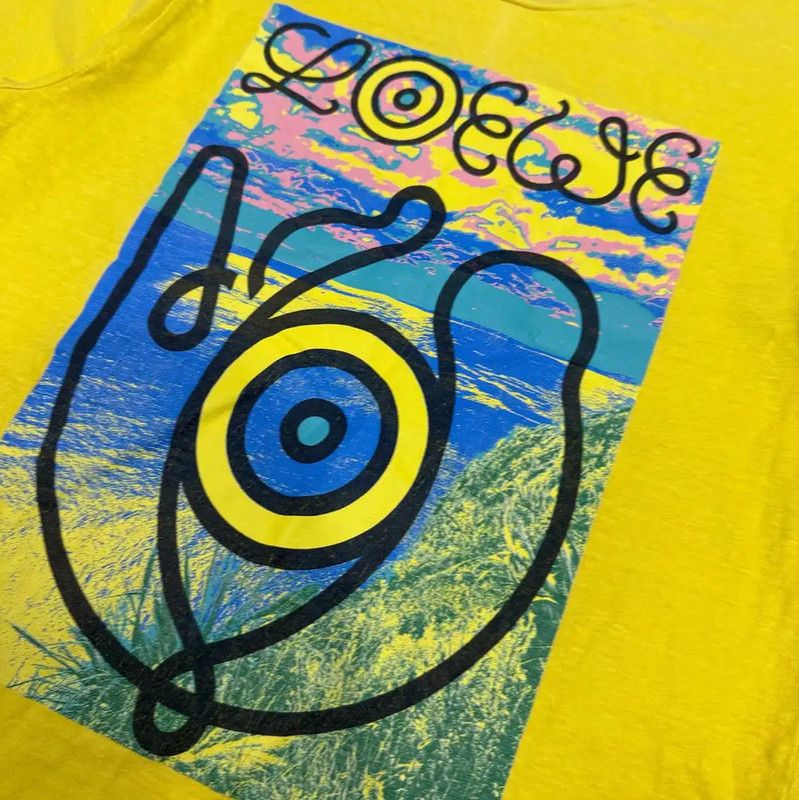 Loewe Loewe Yellow Cotton Men's T-Shirt 0089 Size US M / EU 48-50 / 2 - 3 Thumbnail
