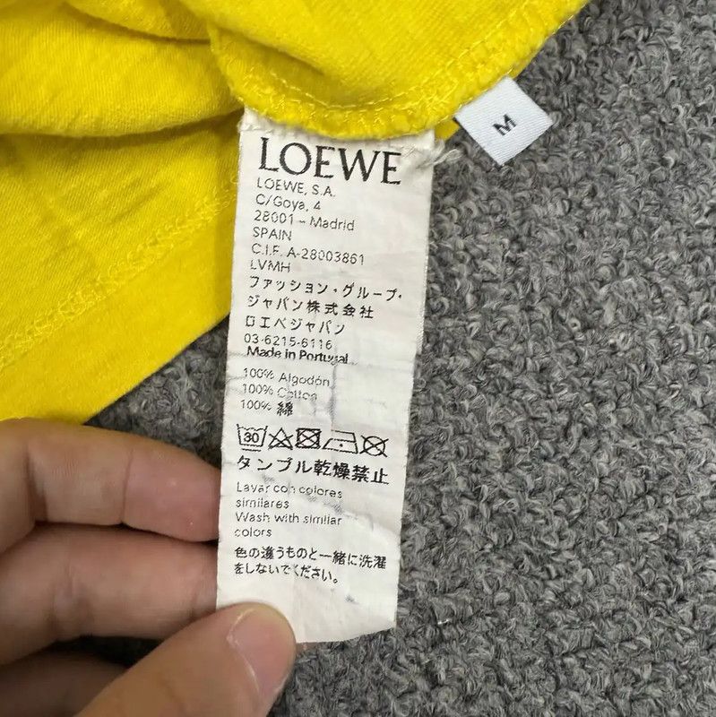 Loewe Loewe Yellow Cotton Men's T-Shirt 0089 Size US M / EU 48-50 / 2 - 4 Thumbnail