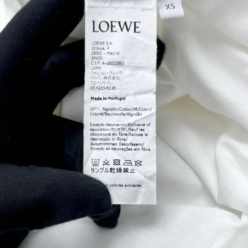 Loewe Loewe White Cotton Blend Short Sleeve T-Shirt 0089 Size US XS / EU 42 / 0 - 5 Thumbnail