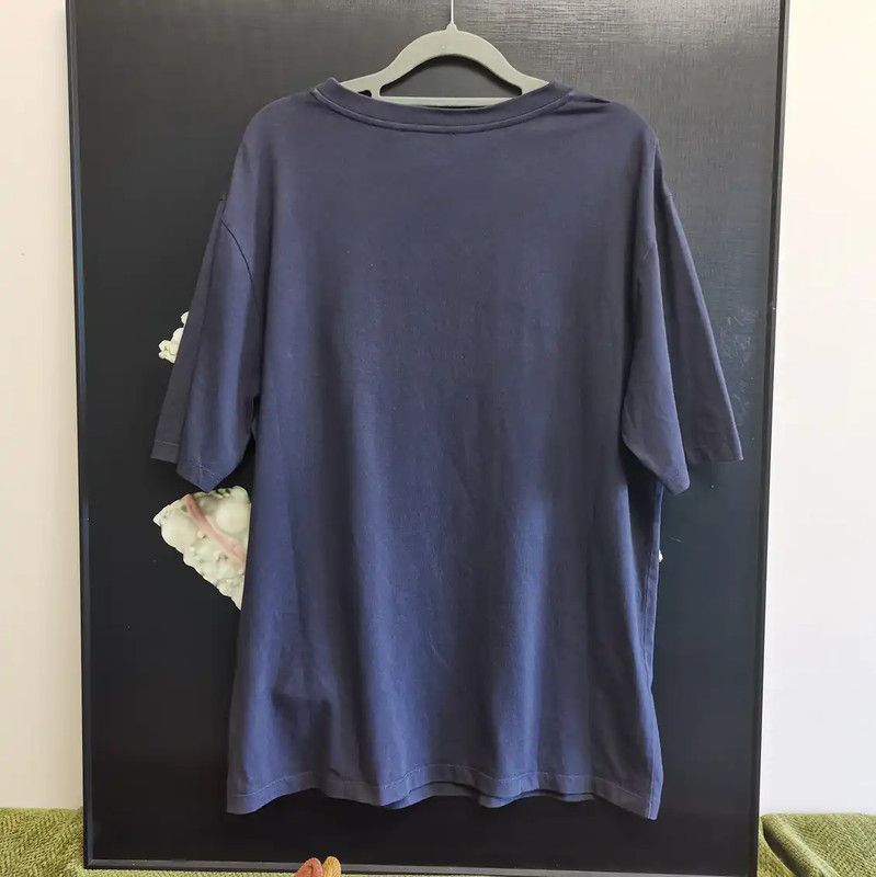 Loewe Loewe Summer Navy Blue Cotton Embroidered T-shirt 0089 Size US L / EU 52-54 / 3 - 2 Thumbnail