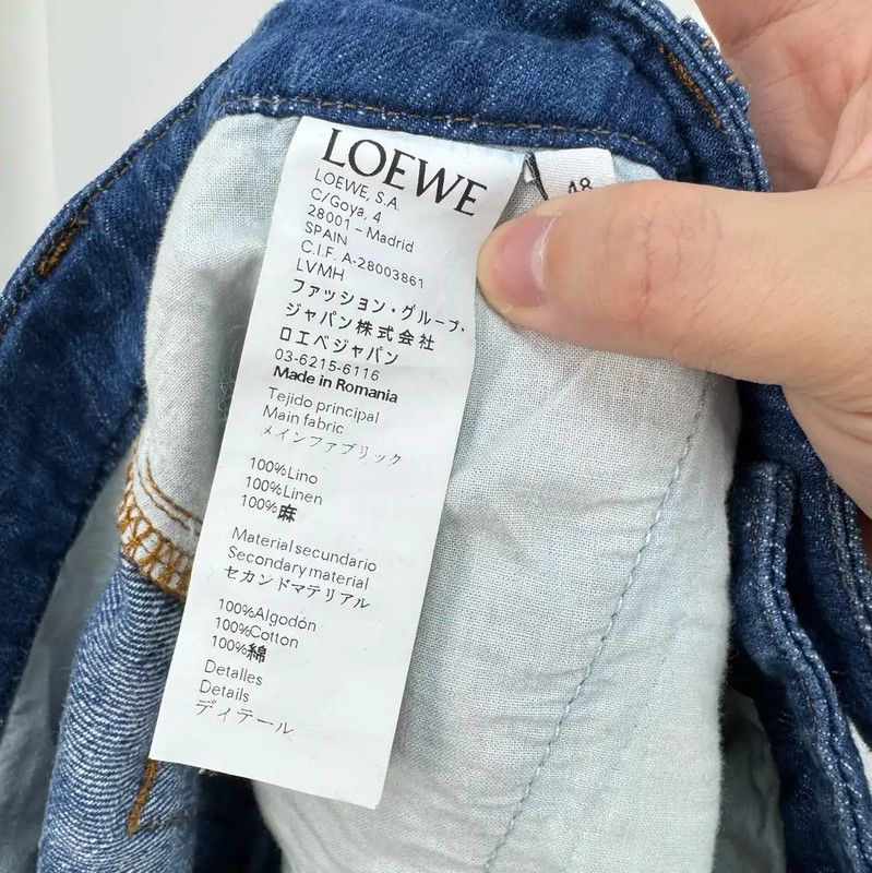 Loewe LOEWE Blue Denim Logo Casual Pants 0089 Size US 36 / EU 52 - 7 Thumbnail