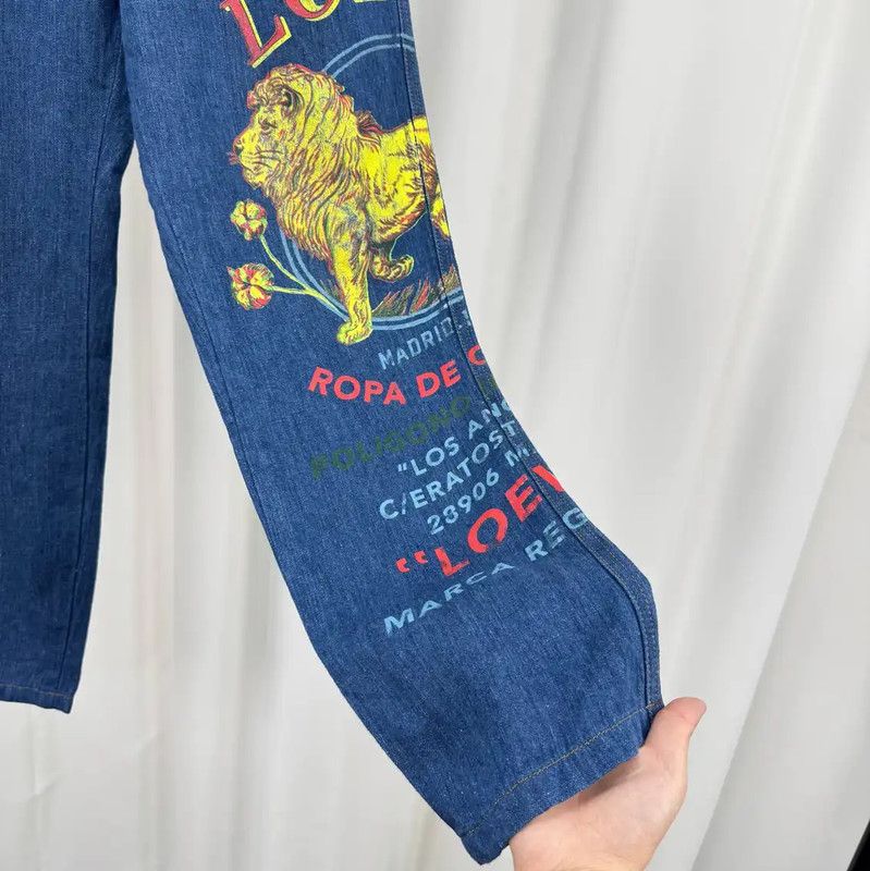 Loewe LOEWE Blue Denim Logo Casual Pants 0089 Size US 36 / EU 52 - 4 Thumbnail