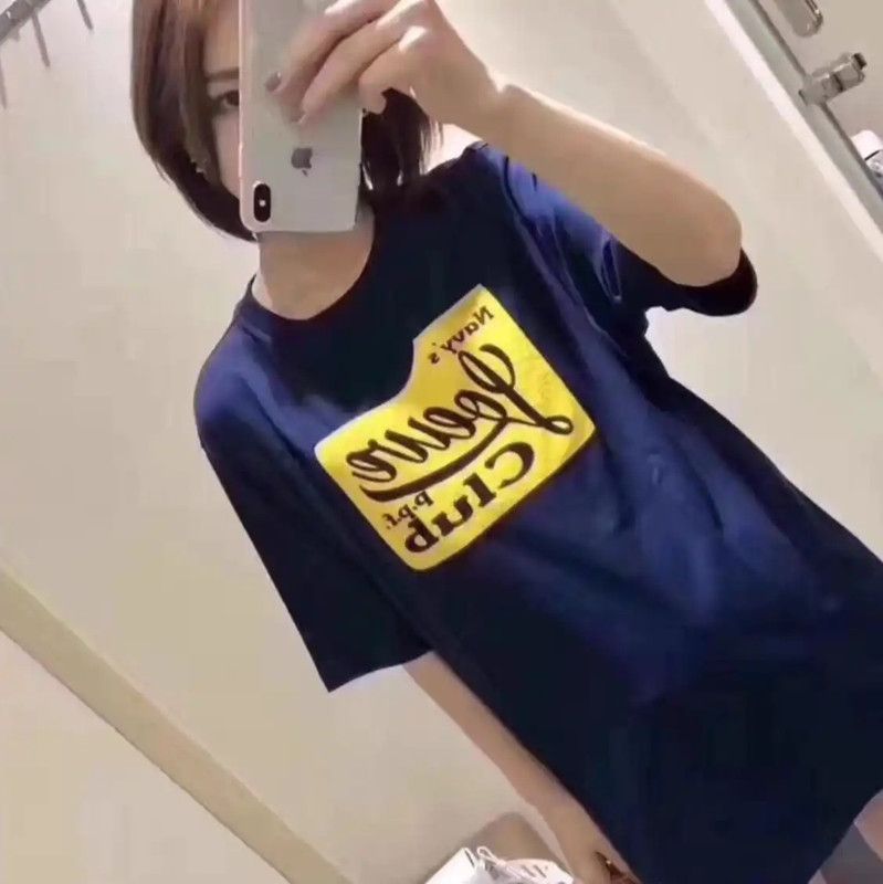 Loewe Loewe Navy Blue Cotton Short-Sleeve T-Shirt 0089 Size US XS / EU 42 / 0 - 8 Thumbnail