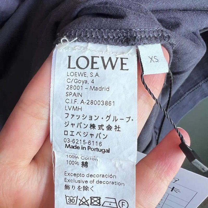 Loewe Loewe Men's XS Blue Cotton T-Shirt 0089 Size US XS / EU 42 / 0 - 5 Thumbnail