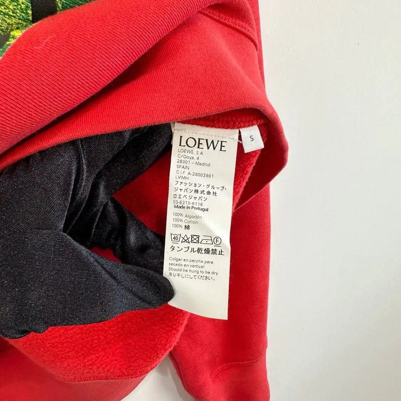 Loewe Loewe Red Cotton Men's Sweatshirt 0089 Size US S / EU 44-46 / 1 - 5 Thumbnail