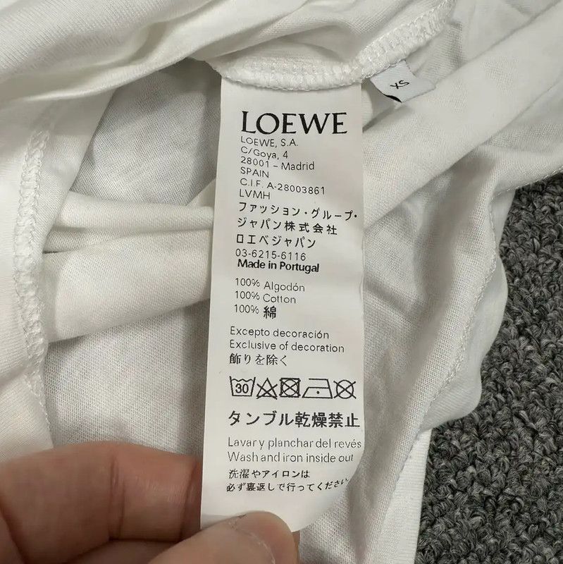 Loewe Loewe White Cotton Men's T-Shirt 0089 Size US XS / EU 42 / 0 - 4 Thumbnail