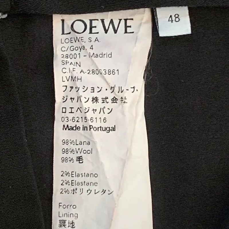 Loewe Loewe Black Wool Men's Shorts 0089 Size US 34 / EU 50 - 6 Thumbnail