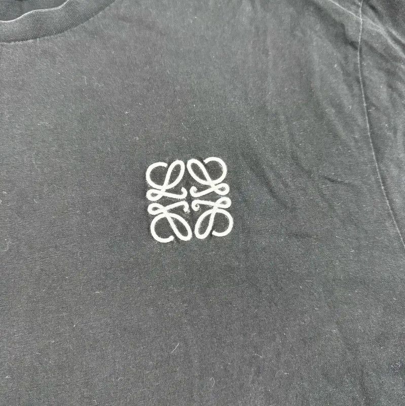 Loewe Loewe Black Cotton Blend Men's T-Shirt 0089 Size US XL / EU 56 / 4 - 4 Thumbnail