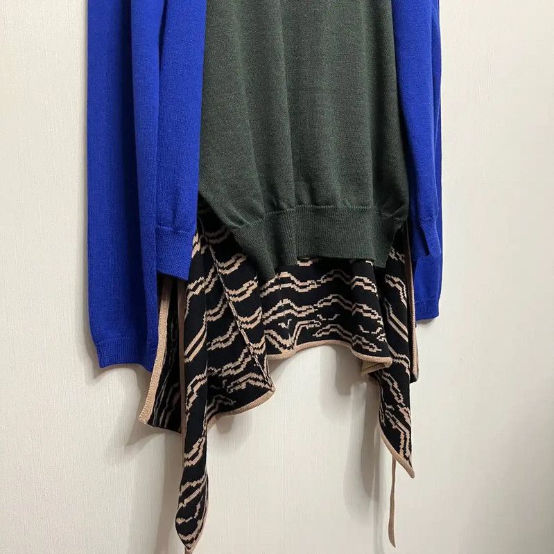 Loewe LOEWE Color Block Wool Knit Sweater 0089 Size US M / EU 48-50 / 2 - 3 Thumbnail