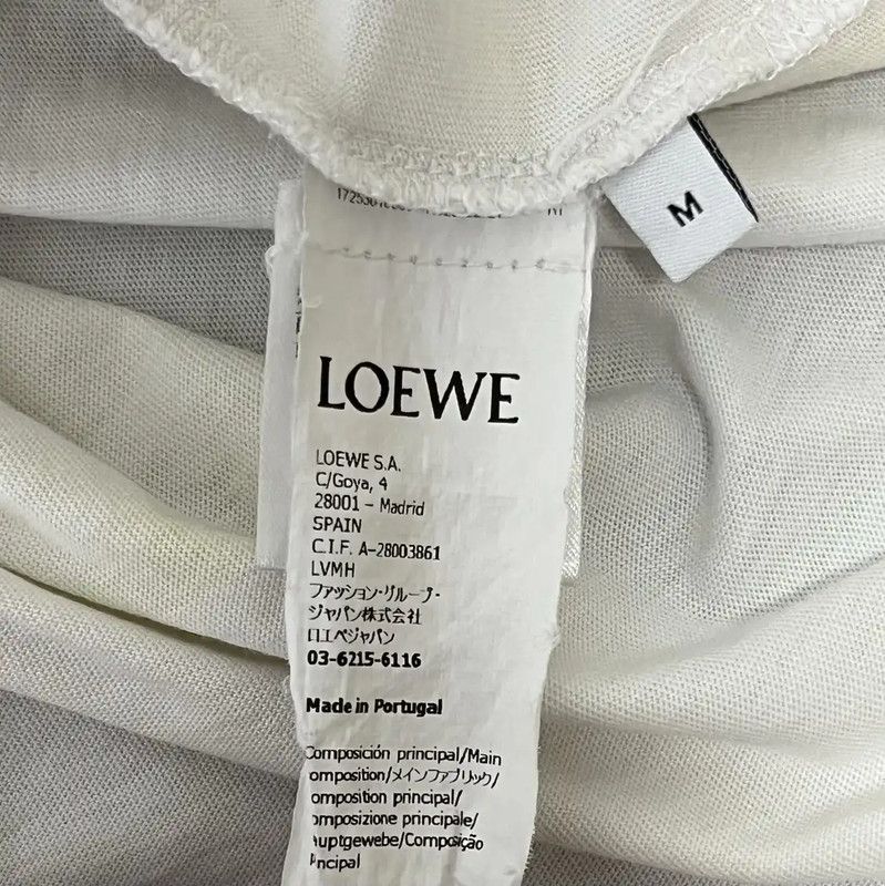 Loewe Loewe White Cotton Men's T-Shirt with Graphic 0089 Size US M / EU 48-50 / 2 - 5 Thumbnail
