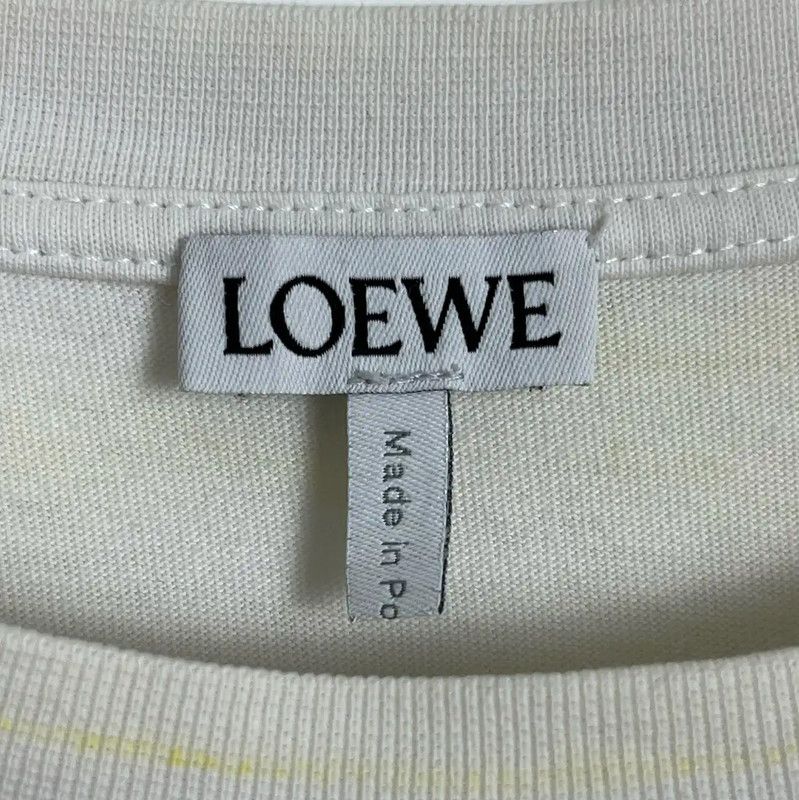 Loewe Loewe White Cotton Men's T-Shirt with Graphic 0089 Size US M / EU 48-50 / 2 - 4 Thumbnail