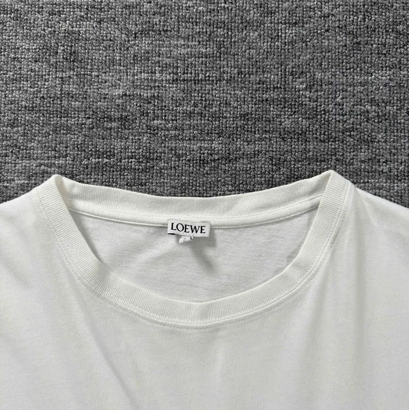 Loewe Loewe White Cotton Men's T-Shirt 0089 Size US XL / EU 56 / 4 - 3 Thumbnail