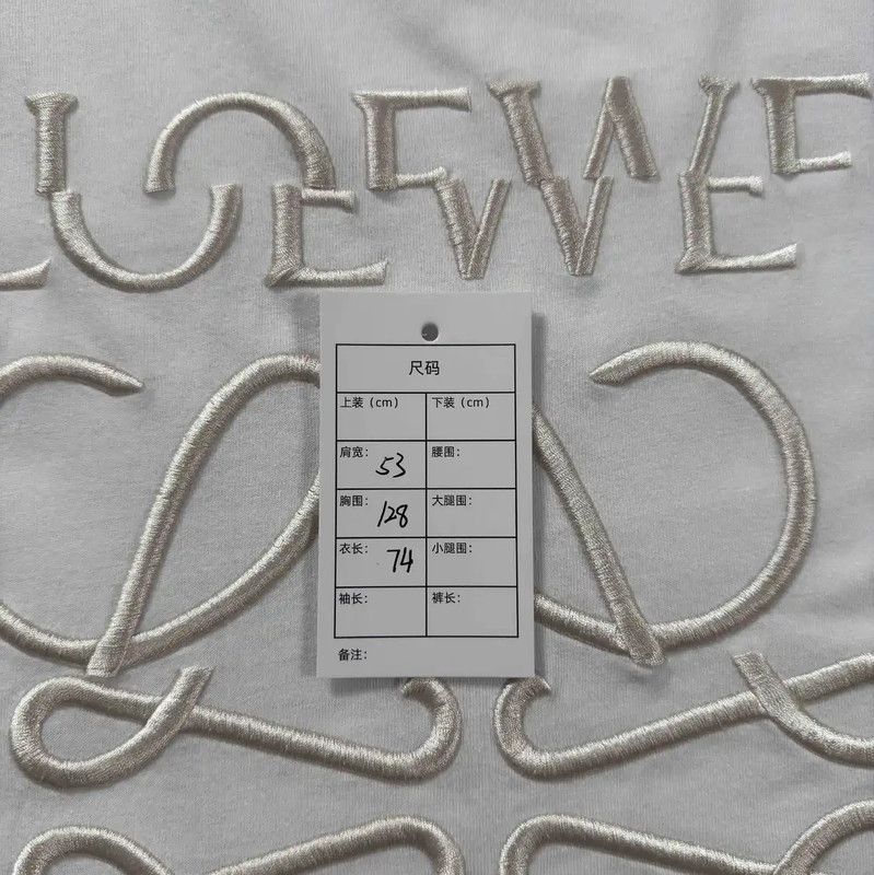Loewe Loewe White Cotton Men's T-Shirt 0089 Size US XL / EU 56 / 4 - 5 Thumbnail