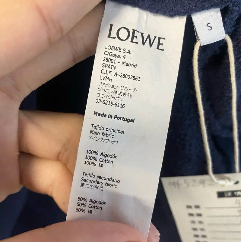 Loewe Loewe Black Cotton Men's Sweatshirt 0089 Size US S / EU 44-46 / 1 - 4 Thumbnail