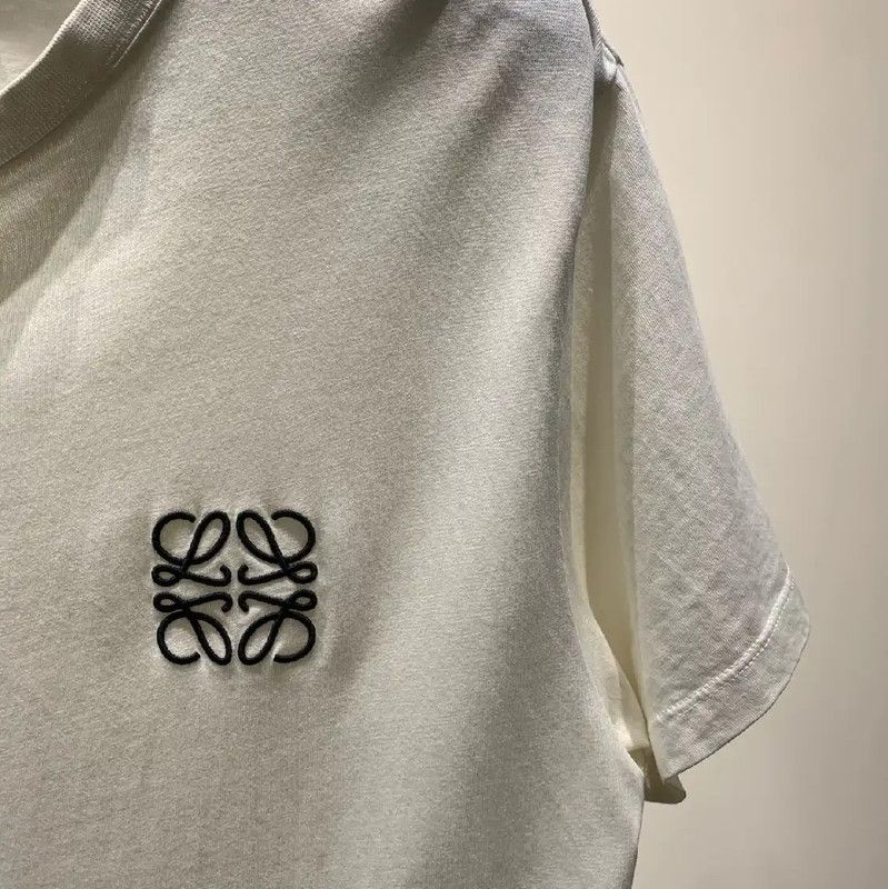 Loewe Loewe White Cotton Men's T-Shirt 0089 Size US L / EU 52-54 / 3 - 4 Thumbnail