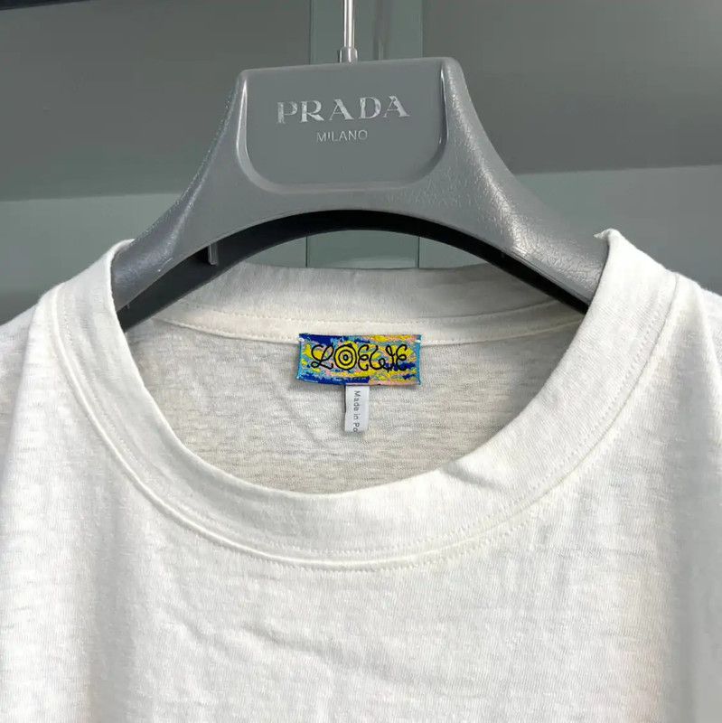 Loewe Loewe Summer White Cotton Printed T-Shirt 0089 Size US XS / EU 42 / 0 - 2 Thumbnail