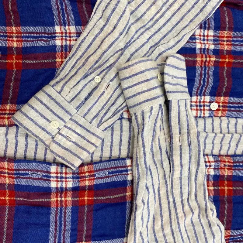 Loewe Loewe Color Block Cotton Shirt for Men 0089 Size US M / EU 48-50 / 2 - 2 Thumbnail