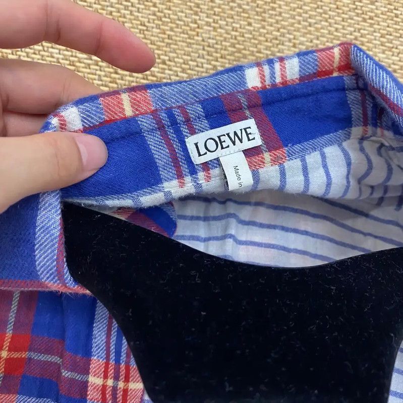 Loewe Loewe Color Block Cotton Shirt for Men 0089 Size US M / EU 48-50 / 2 - 4 Thumbnail