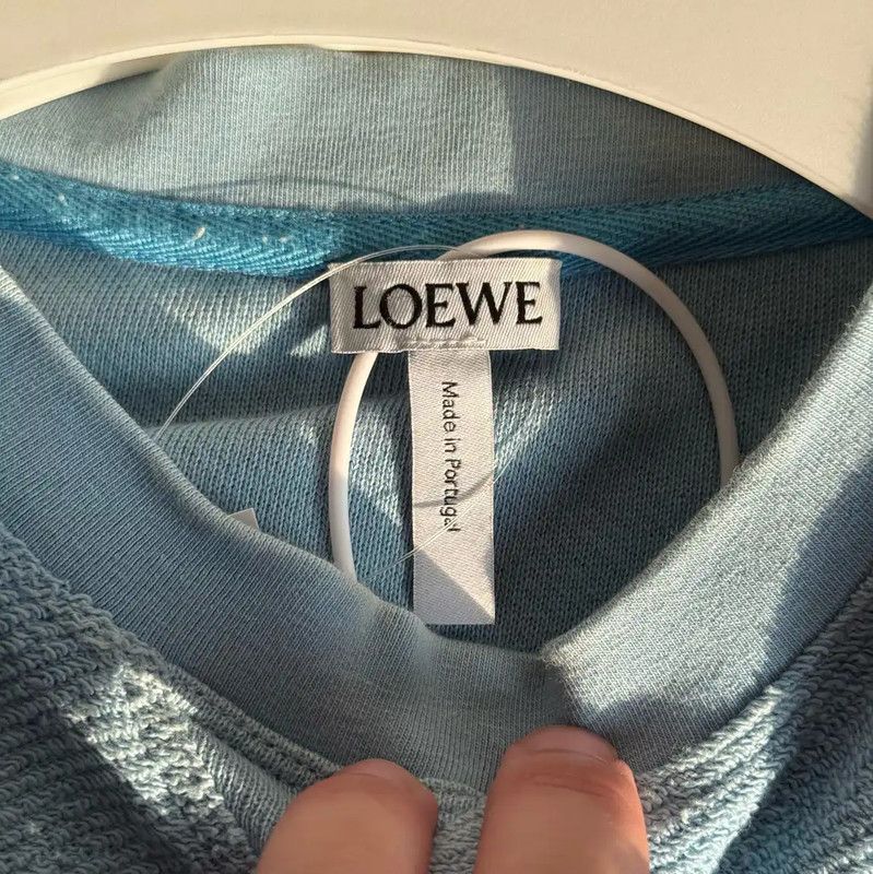 Loewe Loewe Blue Cotton Men's Sweatshirt 0089 Size US M / EU 48-50 / 2 - 5 Thumbnail