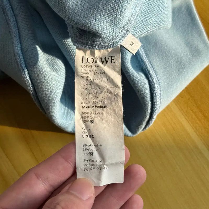 Loewe Loewe Blue Cotton Men's Sweatshirt 0089 Size US M / EU 48-50 / 2 - 7 Thumbnail