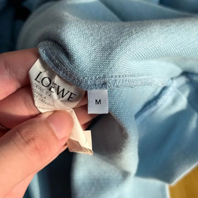 Loewe Loewe Blue Cotton Men's Sweatshirt 0089 Size US M / EU 48-50 / 2 - 6 Thumbnail