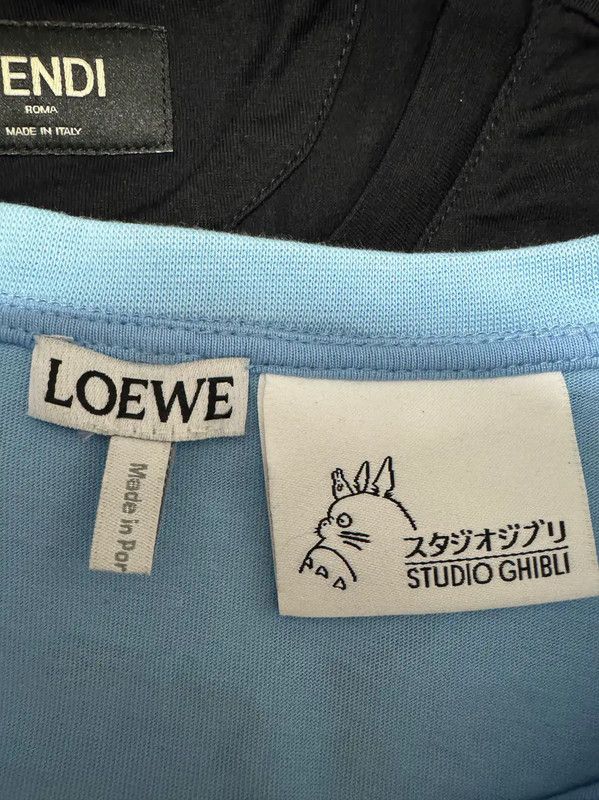 Loewe Loewe Blue Cotton Totoro Print T-Shirt 0089 Size US M / EU 48-50 / 2 - 3 Thumbnail