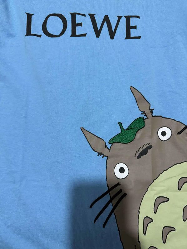 Loewe Loewe Blue Cotton Totoro Print T-Shirt 0089 Size US M / EU 48-50 / 2 - 6 Thumbnail