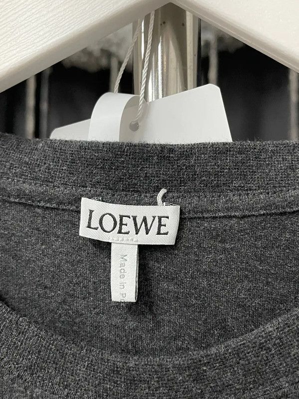 Loewe Loewe Gray Cotton Short Sleeve T-Shirt 0089 Size US M / EU 48-50 / 2 - 6 Thumbnail