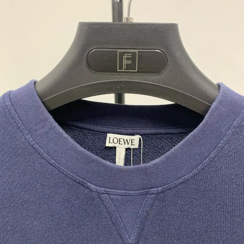 Loewe Loewe Blue Cotton Men's Sweatshirt 0089 Size US L / EU 52-54 / 3 - 3 Thumbnail