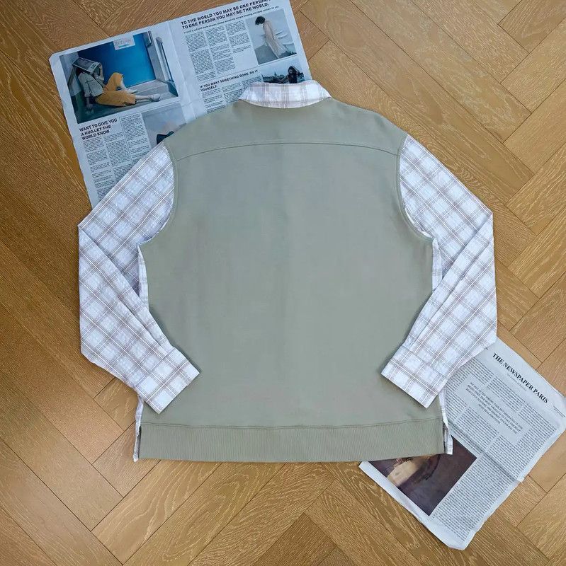 Loewe Loewe Men's White Checkered Long Sleeve Shirt 0089 Size US L / EU 52-54 / 3 - 2 Thumbnail