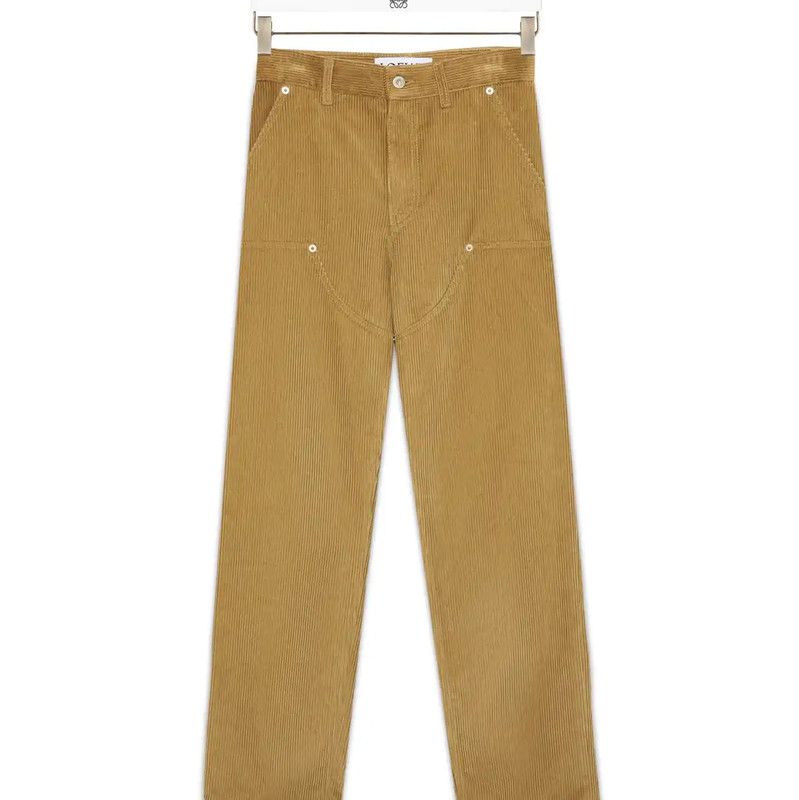 Loewe Loewe Brown Striped Cotton Blend Casual Trousers 0089 Size US 27 - 9 Thumbnail