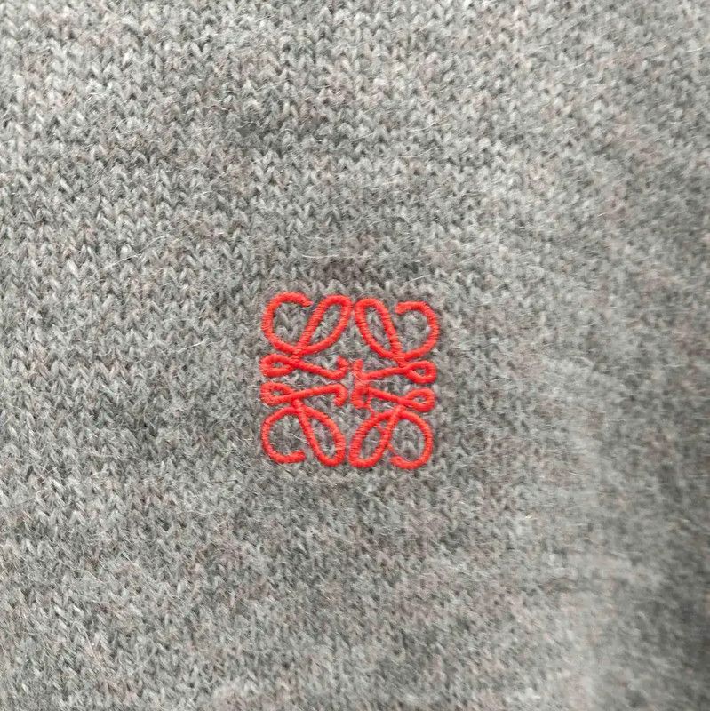 Loewe Loewe Light Grey Wool Men's Knit Sweater 0089 Size US L / EU 52-54 / 3 - 6 Thumbnail