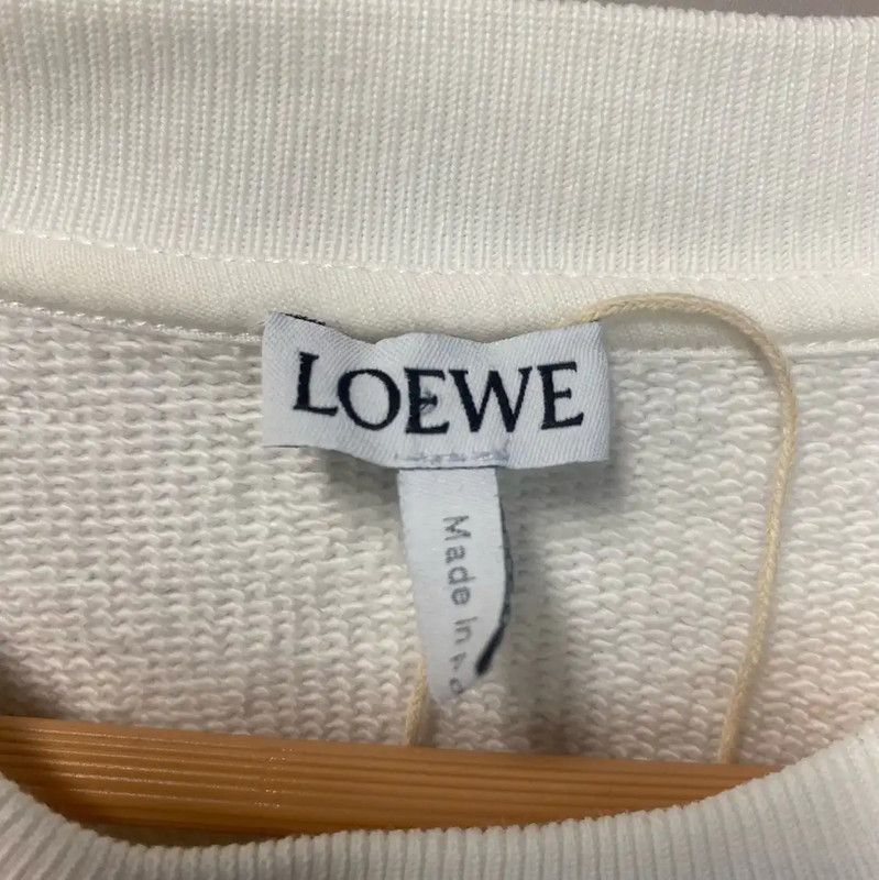 Loewe Loewe Men's Ivory Cotton Sweatshirt 0089 Size US M / EU 48-50 / 2 - 3 Thumbnail