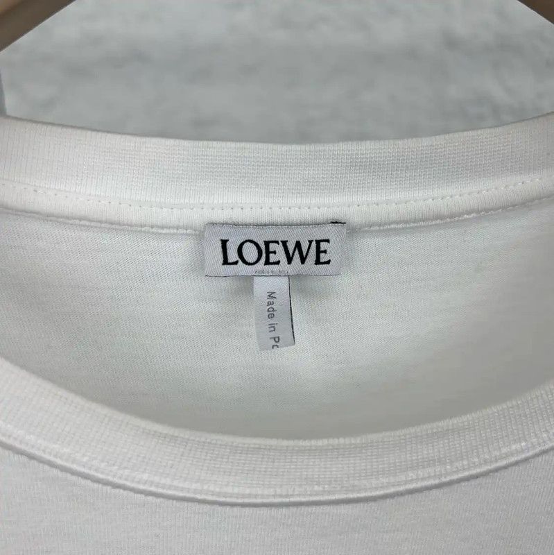 Loewe Loewe White Cotton Men's T-Shirt 0089 Size US S / EU 44-46 / 1 - 3 Thumbnail
