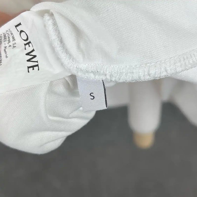 Loewe Loewe White Cotton Men's T-Shirt 0089 Size US S / EU 44-46 / 1 - 4 Thumbnail