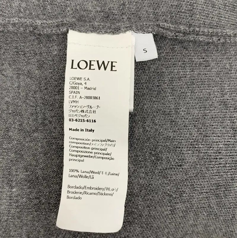 Loewe Loewe Gray Wool Men's Knit Sweater 0089 Size US S / EU 44-46 / 1 - 6 Thumbnail