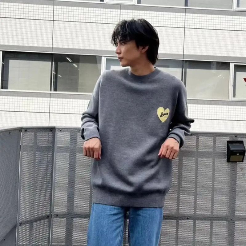 Loewe Loewe Gray Wool Men's Knit Sweater 0089 Size US S / EU 44-46 / 1 - 8 Thumbnail