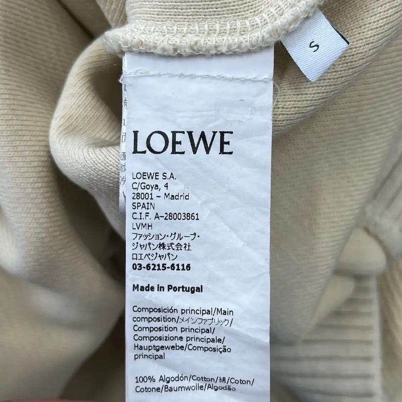 Loewe Loewe Beige Long Sleeve Hoodie for Men 0089 Size US S / EU 44-46 / 1 - 4 Thumbnail