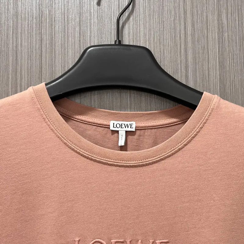 Loewe Loewe Pink Cotton T-Shirt for Men 0089 Size US M / EU 48-50 / 2 - 2 Thumbnail