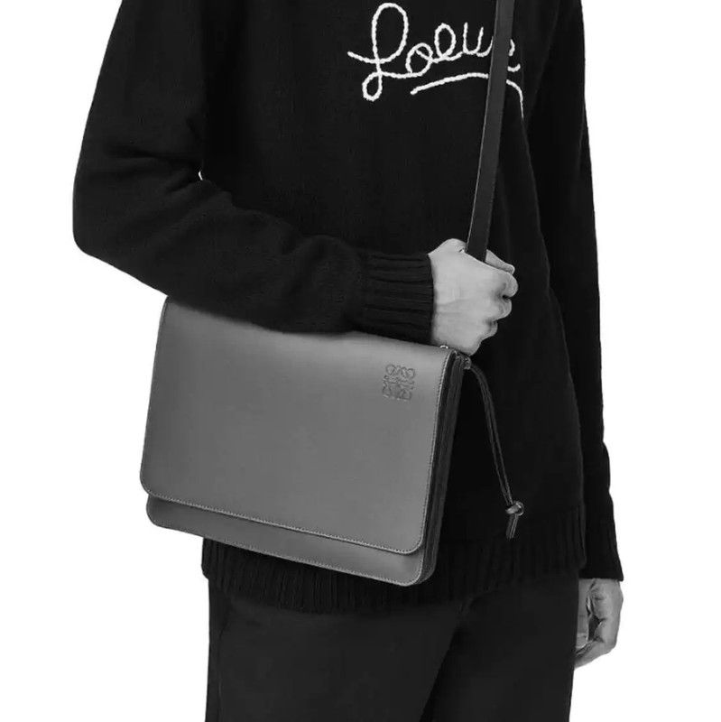 Loewe Loewe Black Cotton Knit Sweater for Men 0089 Size US XS / EU 42 / 0 - 7 Thumbnail