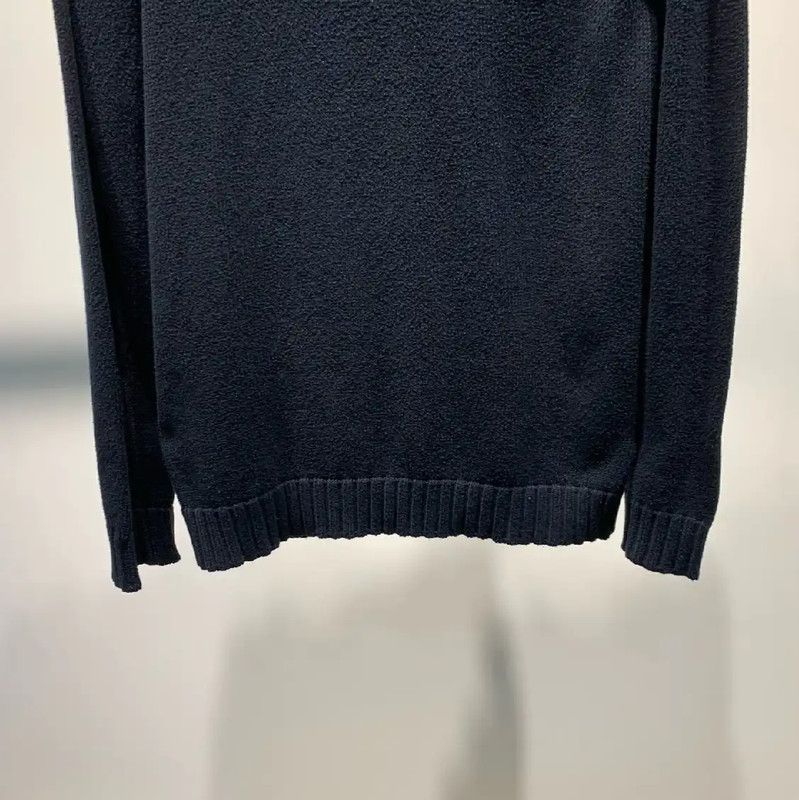 Loewe Loewe Black Cotton Knit Sweater for Men 0089 Size US XS / EU 42 / 0 - 4 Thumbnail