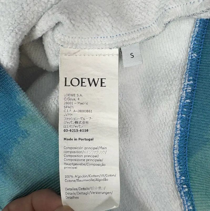 Loewe Loewe Blue Men's Hoodie with Unique Design 0089 Size US S / EU 44-46 / 1 - 4 Thumbnail