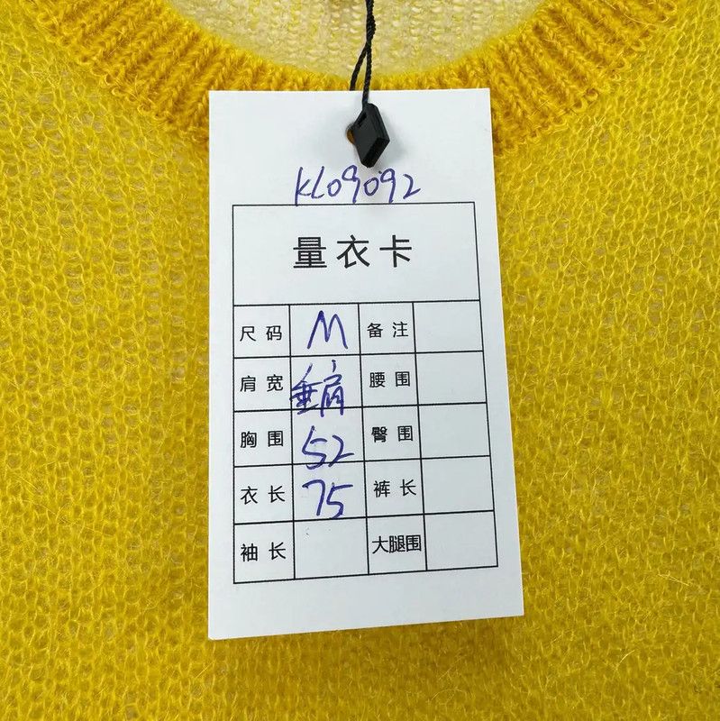 Loewe Loewe Yellow Knit Sweater with Embroidery 0089 Size US M / EU 48-50 / 2 - 7 Thumbnail